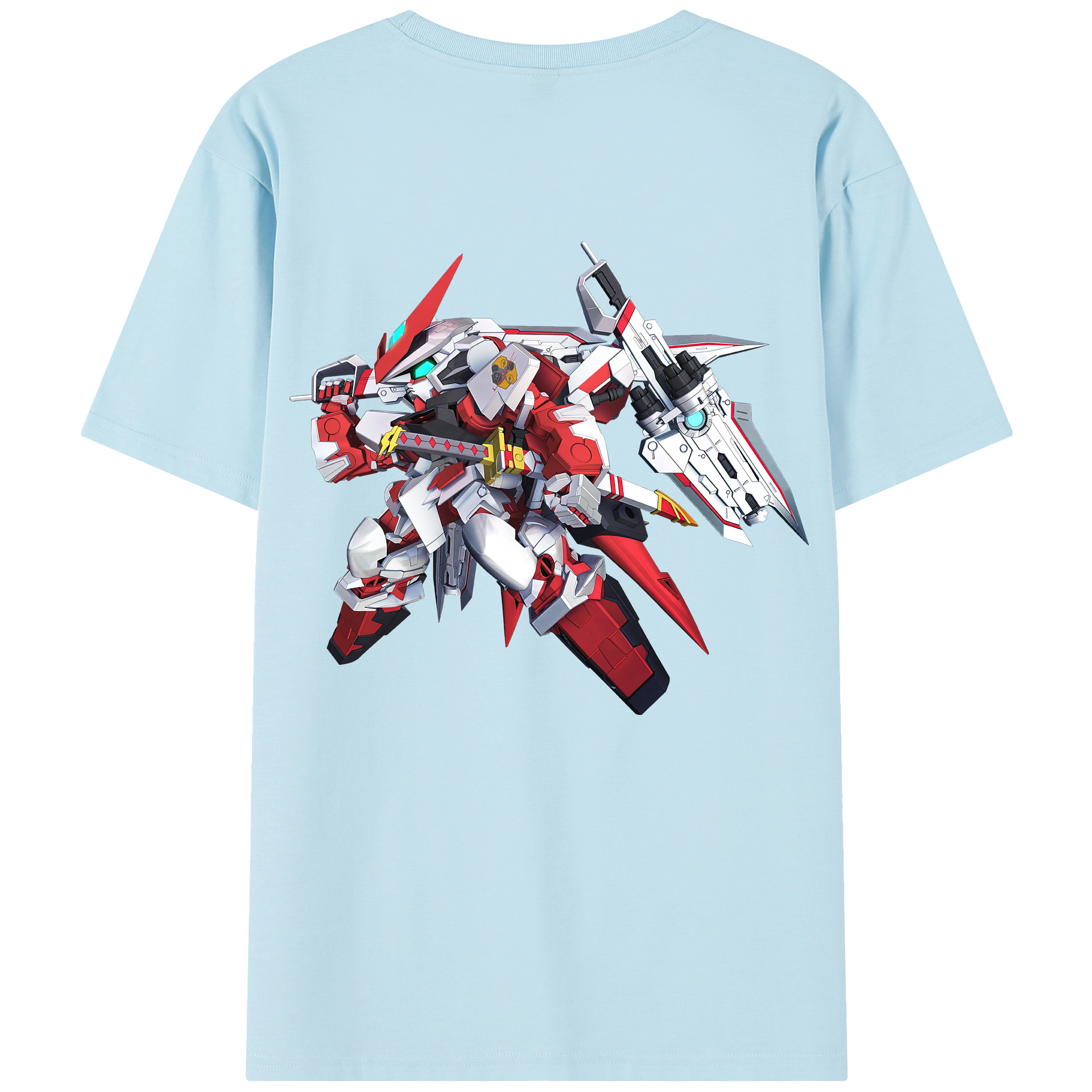 （画像用） 機動戦士ガンダム Mobile Suit Gundam 綿100％半袖Tシャツ（背面プリント）